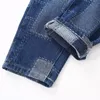 Jeans printemps automne 2 3 4 5 6 7 8 10 12 ans vêtements pour enfants Denim personnalité poche droite Patch Jeans pour enfants bébé garçon 230223