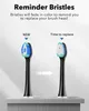 大人向けのMySmile Electric Toothbrush、6 bbrushヘッドと旅行ケースを備えた充電式ソニックエレクトロニック歯ブラシ、2分5モードスマートタイマー、48000vpm（黒）