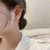 Pendientes de tuerca moda coreana borla de estrellas simples para niñas y mujeres Piercing largo 2023 tendencia cristal oreja joyería