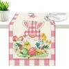 Tafeldoek Easter Runner S Tulip 30x182cm/11.81x71.65In Dresser Scarf Topper voor Home