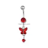 Navel Bell -knop Ringen D0347 6 kleuren Meng buikly body piercing sieraden