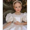 Girl's Dresses EACHIN Kids White Princess Dresses Girls Elegant Puff Sleeve Ball Gown Children Party Clothing Butterfly Bow Dress for Teenager Z0223