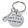 Father Day Gift Love You Daddy Key Chain Metal Hammer Screwdriver Wrench Charms hänge Keychain Portable Keychains llavero de Regalo del Dia del Padre