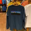 Mens T Shirt Spring Summer Color Hermes TEES Women Långärmad avslappnad utomhus Marine Fish Series Printing Topps Size M-3XL