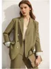 Damespakken Blazers Amii Minimalisme Spring Blazers Women Suit jas Kantoor Lady Lapel Blazer losse broek Verkocht Verkocht Vrouwelijke kleding 12140122 230223