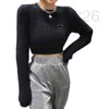 Designer Woman Sweaters Women Sweater Short Style Knits T -stukken voor Lady Slim Jumpers Shirt Design W9M7