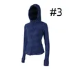 Fashion Designer Jacket Outerwear with Hat for Women Yoga Top Define Sports Hoodies 20623