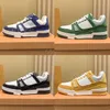 Top Designer Sneakers Klassiska män Trainer Casual Skor Vintage Platform Trainers Denim Monogram Skor Gummi Canvas Läder Sneaker storlek 35-45