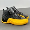 Basketskor män jumpman 12s cool grå 12s slutspelet män basket universitet i Michigan marin män löparskor män sportskor