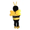 Costume de mascotte d'abeille d'Halloween, personnalisez le personnage de thème animé de vaches de dessin animé, taille adulte, Costumes de mascotte de fête d'anniversaire de noël
