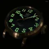 Relojes de pulsera STEELDIVE Relojes de buceo para hombre Reloj automático Tamaño grande Bronce Buceo 200 m Reloj de pulsera mecánico resistente al agua Zafiro luminoso