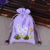 Borse portaoggetti 10x14cm / 11x17cm Ricamo Stampato Lavanda Sacchetto di stoffa Bustina Festa di nozze Confezione regalo piccola Decorazione della casa Ornamenti