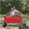 Andere Gartenbedarf Home Utility Park Cart Tool Customized Color Folding Cam Trolley Outdoor Picknick Strand Wagen Drop Lieferung Patio Dha6u