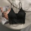 Canottiere da donna Canotta estiva in pizzo Intimo da donna Reggiseno sottile e traspirante Reggiseno sexy senza anello in acciaio con pettorina superiore a tubo da donna