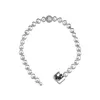Catena a maglie QANDOCCI Beads Pave Chain Bracciali % 925 Sterling-Silver-Jewelry Spedizione gratuita G230222