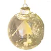 Party Decoration Delicate Transparenta Christmas Balls Pendants Sticking Tree Ball Clear Xmas Hanging Ornaments