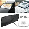 Araba güneşlik ön cam güneş gölge koruyucusu parasol otomatik ön pencere şemsiyesi katlanabilir vizör UV kapak iç koruma aksesuarları