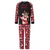 Roupas familiares pijamas de Natal PJS PJS Sleepwear Cute Holida