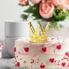 お祝いのサプライダイヤモンドクラウンケーキトッパーゴールドシルバーバースデーパーティーカップケーキトッパープリンセステーマウェディングベビーシャワーの装飾用品