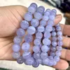 Strand Brazil Blue Lace Agate Bracelet Diy Gemstone Jewelry For Woman Gift Wholesale