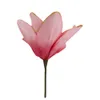 Gränsöverskridande simulering magnolia pe skum blomma bröllop evenemang visning fönster dekoration leveranser paket guldkant kroner grossist