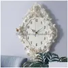 Wandklokken European Angel Clock Rose Flower en kijkt klassiek voor stijl woonkamer slaapkamer Mute Cupid Gift 1008 Drop Deliv Otqi22