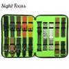 Titta på lådor fall Sight Focus 40 Slot Felt Watch Organizer Box Gray Lagring Case Pouch Double Layer Watch Strap Band Organizer Holder Bag 230222