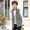 Damesvesten Dubbelzijdig Vest Women 2023 Herfst Winter Middle-AGE MIDDELIJKE AGREE VROUWEN WOLGEN WAILTCOAT Femme Lambswool Mouwloze jas plus maat 5xld