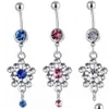 Navel Bell Button Rings D0536 Belly Ring Mix Colors Drop Delivery Jewelry Body Dhgarden Dhdsw