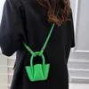 Bolsa de noite bolsas de couro pu para mulheres bolsa de balde mulher mini cor sólida cor cro