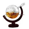 Bicchieri da vino 850 ml Decanter per whisky Globe Set con 2 whisky incisi per liquore Bourbon Vodka Decanter in vetro Drop Y1120 Consegna a domicilio Otywv