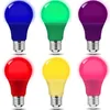 Colored Light Bulbs 7W 9W Plastic LED Bulb E27 Base For Party Wedding Halloween Christmas Bar