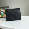 Diseñador de lujo Marmont Wallet Case Top Calidad Moda Mujer Monedero Bolsa Acolchado Cuero Mini Carteras Cortas Tarjeta de crédito principal271g