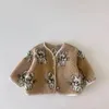 Giacche Inverno Ragazzi Ragazze Cappotto in cashmere di agnello Bambino Lana d'agnello Indossare entrambi i lati Vestiti imbottiti di cotone Simpatico coniglio Capispalla per bambini E22932 230222