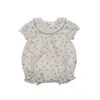 Vestidos de niña HOT 2023 Baby Summer Brand Romper con hermoso bordado LO Infant Top Quality Onepiece Onesie Summer Z0223