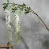 الزهور الزخرفية القصيرة الفرع العملاق wisteria زهرة عالية الجودة طويلة الفاصوليا زفاف الزفاف الديكور المناظر الطبيعية