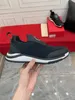 Mode Men Designer Shoes Letter Tryckt Black Grey Luxury Mens Sneakers Sports Trainers Shoe With Box