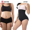 Kadın şekillendiricileri Guudia bel antrenörü vücut şekillendirici külot karın kontrol külot kadınlar zayıflama shapewear zayıflama iç çamaşırı doğum sonrası kuşak kayış 230223