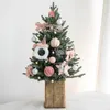 Рождественские украшения в стиле стиль розовый дерево mini Diy для домашнего года украшения