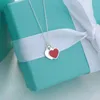 Designer Jewelry LOVE Heart Pendant Necklaces for women 925 silver Necklace Luxury Bracelet man Clavicle chain with Original box