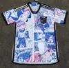 23-24 Japon T-shirts pour hommes T-shirts d'été pour fans de football Polos en tissu respirant Badge brodé Football en plein air Chemise professionnelle décontractée