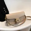 Mulheres baguete bolsa de couro ombro bolsa de corpo transversal preto cinza cinza destacável crossbody wear snap clousure bolsas pequenas bolsas de moeda na sacola de gotas de grife