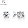 Aretes Kuololit para mujer Plata de ley 925 maciza con punta de corazón 2CTW Diamantes de talla brillante D VVS1 listos para enviar EE. UU. 230223