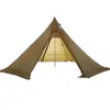 الخيام والملاجئ ASTA GEAR Track 5 Pyramid tent bushcraft lightweight 45 شخصًا للتنزه في الهواء الطلق مع تنورة ثلجية ضد المطر خيمة مقاومة للرياح J230223