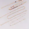 Girocollo Dainty Collana a strati con catena color oro per donna Bijoux Tattoo Collane Pendenti Set semplice a strati Boho