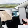 Inne części samochodowe Centralne sterowanie SN do rozszerzenia teleskopowego magnetycznego wspornika telefonu komórkowego dla Tesla Model 3 Y X S 2021 Dowody Dhy2k