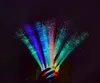 Party Supplies Halloween Glow Fiber Wands Sticks Led Optic Light Up Colorf blinkande trollstav för festlig BB0223