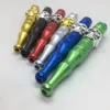 Smoking Colorful Aluminium Alloy Skull Catcher Taster Bat One Hitter Dry Herb Tobacco Filter Removable Pipes Cigarette Holder Tips DHL