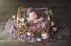 Keepsakes geboren Pography Props Retro Rattan lig vast mandstoel Bebe Po Accesories Recien Baby Girl Boy poseren bed achtergrond 230223