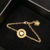 New Diamond Double Rings Necklace For Women Inner Special Outline Bracelet Lady Club Party Jewelry